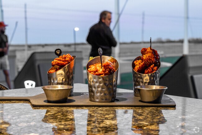 Grab some food at Top Golf in Northeast Wichita while you play some golf with friends.