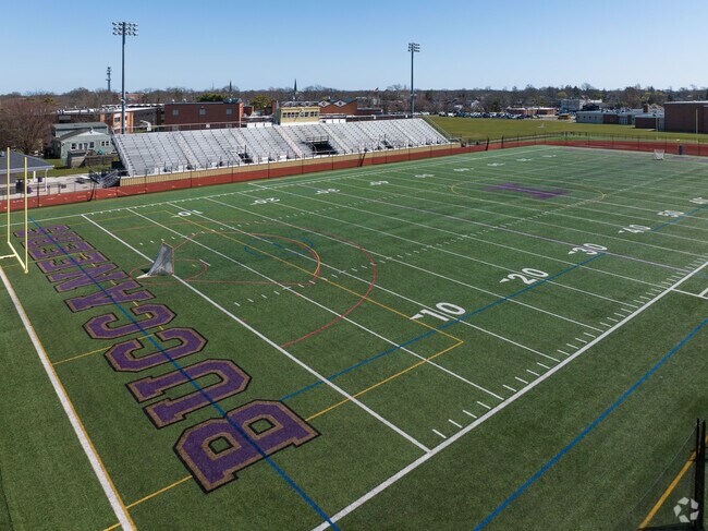 The Islip High Schools Turf Foodball Field is the home of the Buccaners.