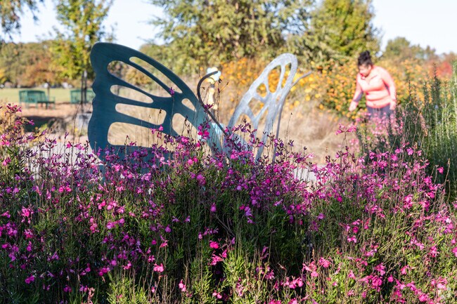 Beautiful flowers at the Fantastic Learning Garden in Riverview.