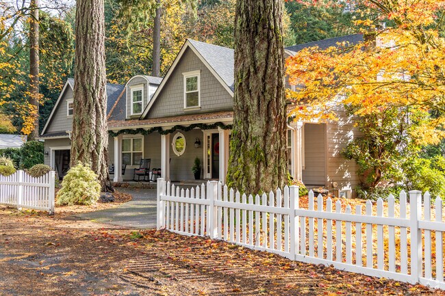 A white picket fence adds a bit of country charm to the Birdshill neighborhood.