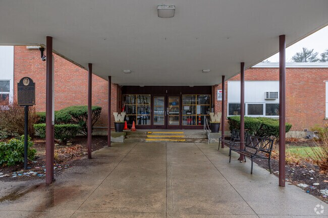 Ralph Talbot Primary School in Weymouth offers a covered entrance.