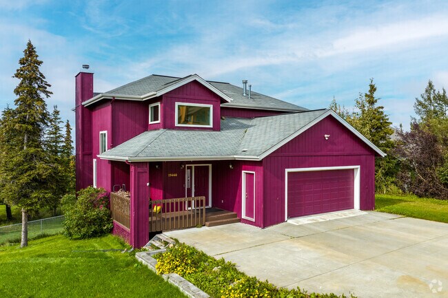 Homes in Hillside come in a variety of sizes and at times, bold colors.