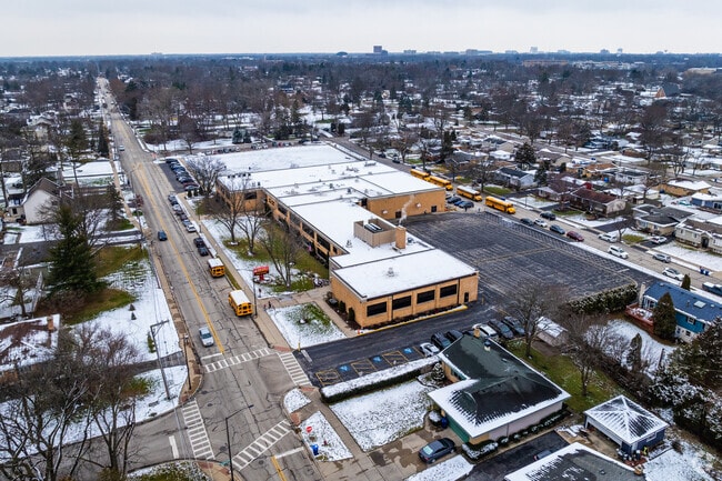 John E Albright Middle School has parking for staff and guests.