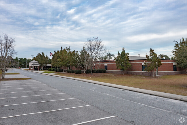 Islands High School offers ample parking.