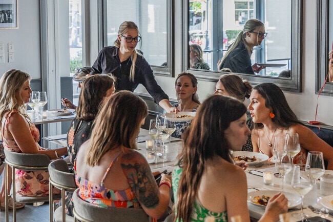 Meet friends for a great dinner at SAVI Cucina and Wine Bar near Brickyard in Mount Pleasant.