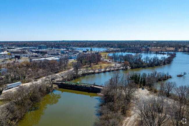 Enjoy gorgeous neighborhood views of the Cooper River in Liberty Park.