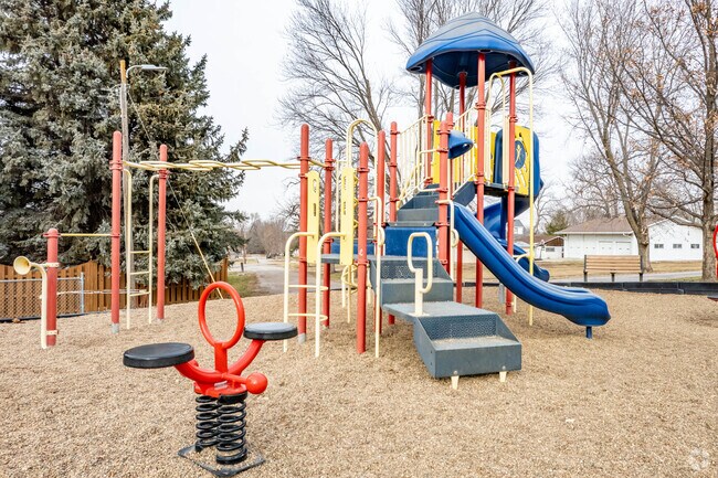 St John Nepomucene School has a small playground for the kids.