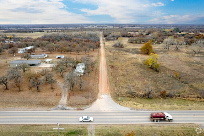 Dibble is full of open land for farming and crops.