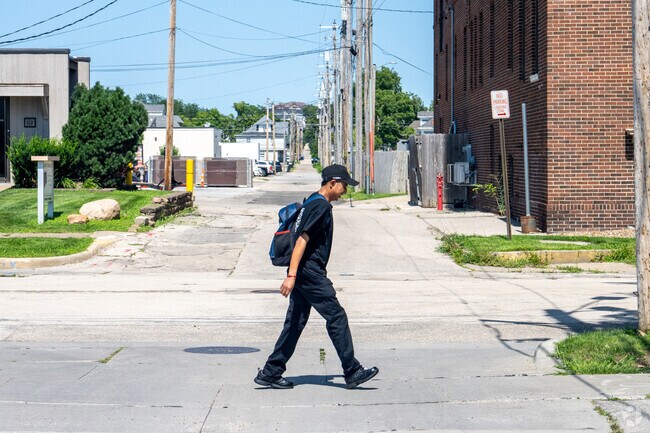 Most of the Wellington Heights neighborhood is very walkable.