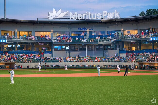 Meritus Park hosts the Hagerstown Flying Boxcars Baseball team.