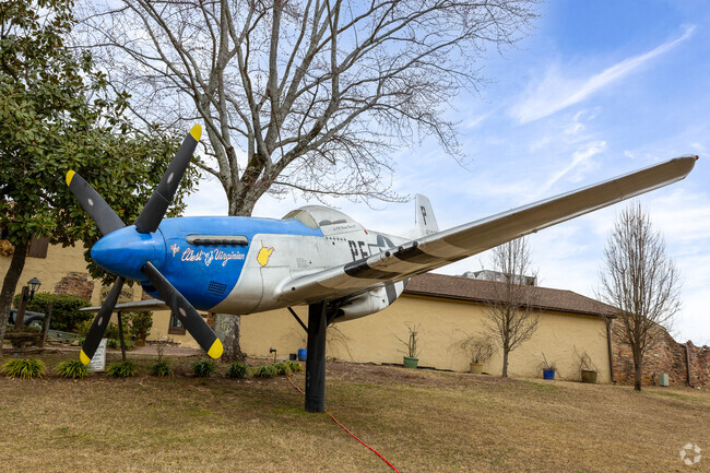 The 57th Fighter Group Restaurant is a great place to eat and watch the planes.