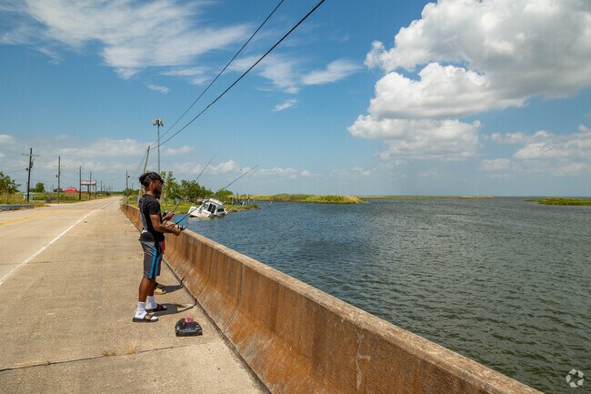 Bridge fishing is common around Lake Catherine’s canals and bays.