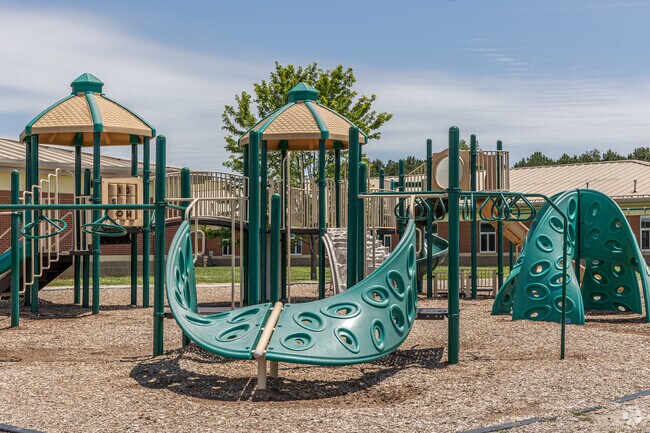 Bigger kids enjoy the larger playground at Elza R Tucker Elementary School.