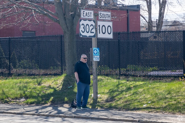 Bus stops are located near North Deering.