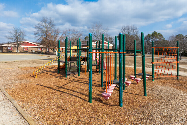 A view of the playground at Jacobs Road Elementary School.