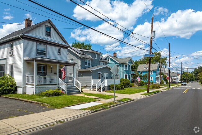 A row of homes in South Bound Brook, a borough in Somerset County, New Jersey.