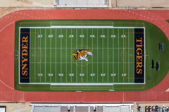 Snyder locals are usually at their local football game on weekends.