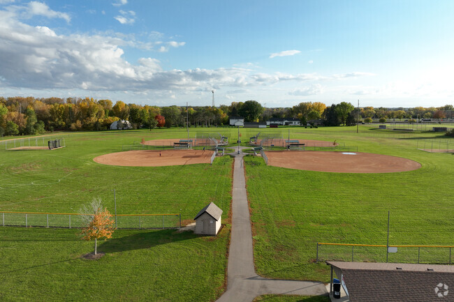 Levi P. Dodge Middle School features several baseball fields.