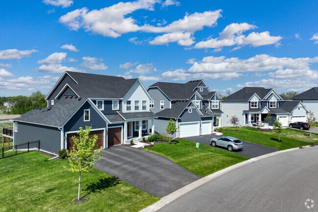 Expansive floor plans with large lots are hallmarks of new construction homes in St. Michael.