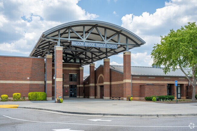 Malcom Bridge Middle is one of the newest school buildings in the area.