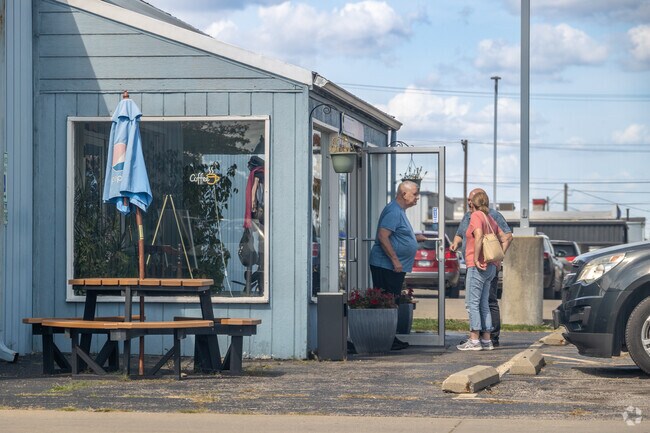 Dining options in Indian Hills are limited, but there is a Leann's Cafe nearby.