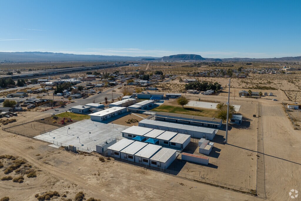 Yermo Elementary offers a sprawling campus when viewed from above.