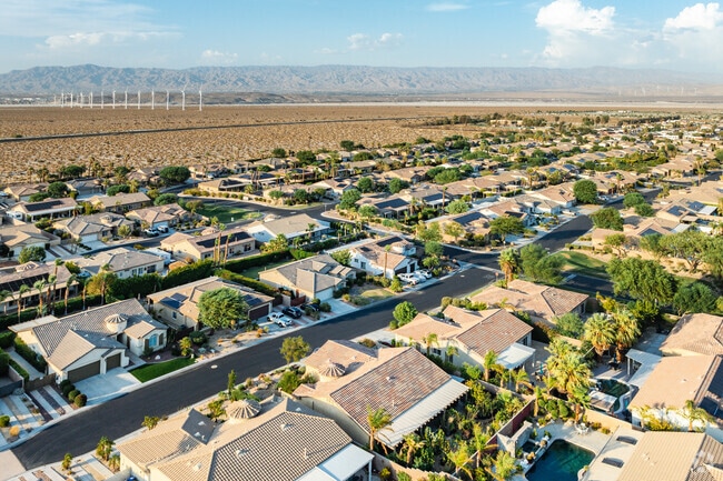 Mountain Gate boarders the open deserts of the Coachella Valley.
