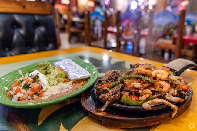 El Olmecca offers a vibrant atmosphere with some of the best fajitas around.