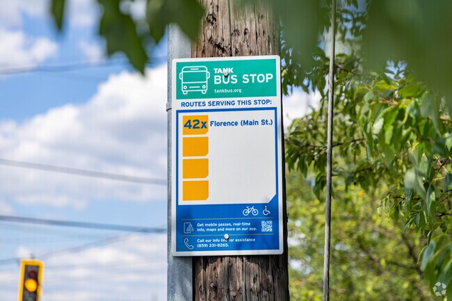 The TANK bus offers transportation to and from Oakbrook.