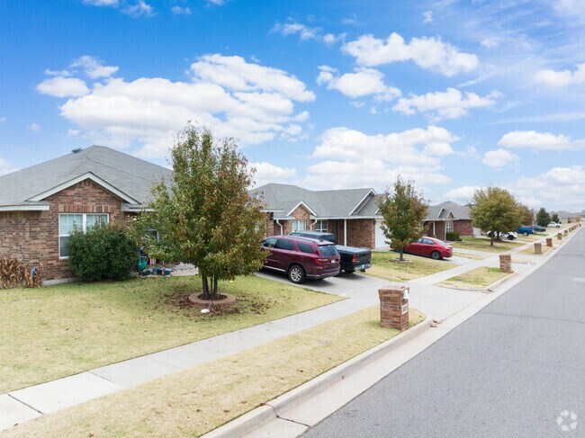The streets of Bryant are lined with walking paths which are perfect for an evening stroll.