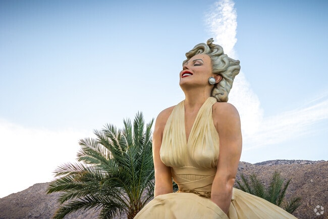 The iconic Forever Marilyn statue is a popular tourist attraction near Midtown Palm Springs.