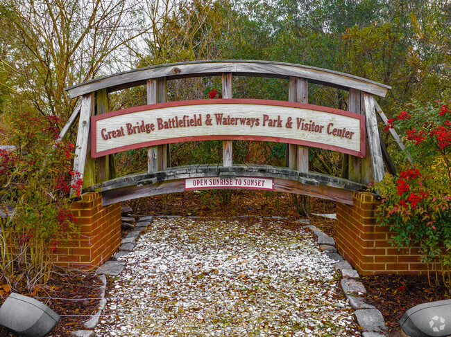 The Great Bridge Battlefield & Waterway Park in a historic staple near the Great Bridge area.