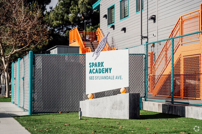 The signage of Rocketship Spark Academy in San Jose, California.