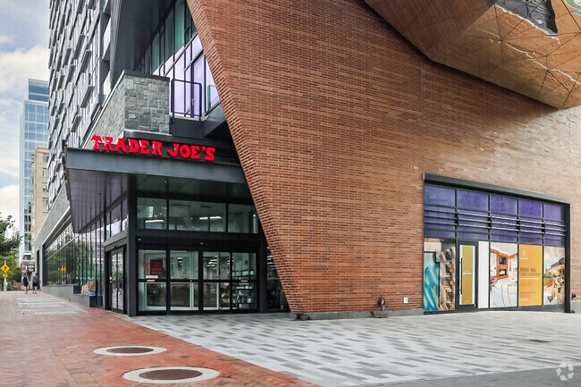 Trader Joe's is Woodmont Triangle's one stop shop for groceries and home needs.