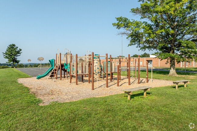 The playground is a favorite of  younger Clearview Elementary School students.
