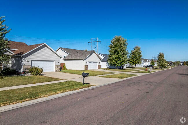 Groups of single-family contemporary-style homes dot Willow Park.