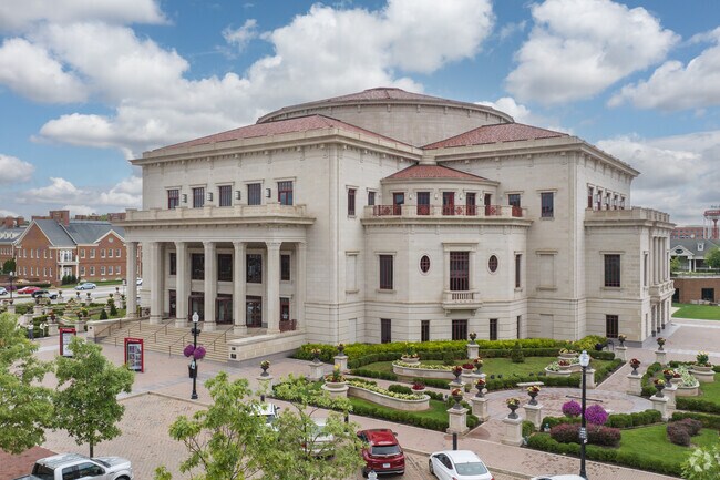 The magnificent Palladium rests in downtown Carmel near East Carmel.