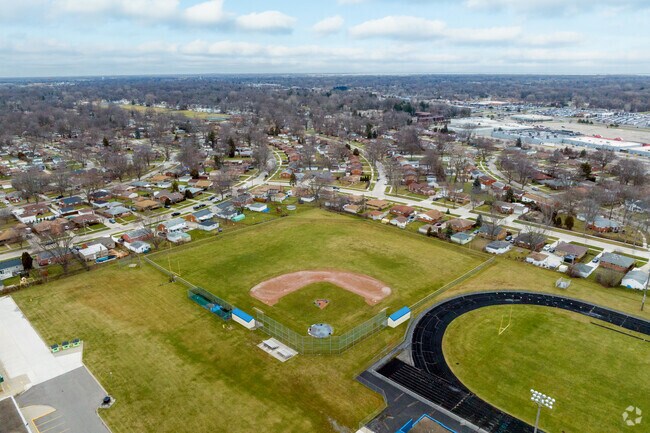 Baseball field at Clintondale Middle School.