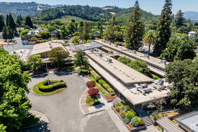 Robert Louis Stevenson Middle School is located near many vineyards in St Helena.