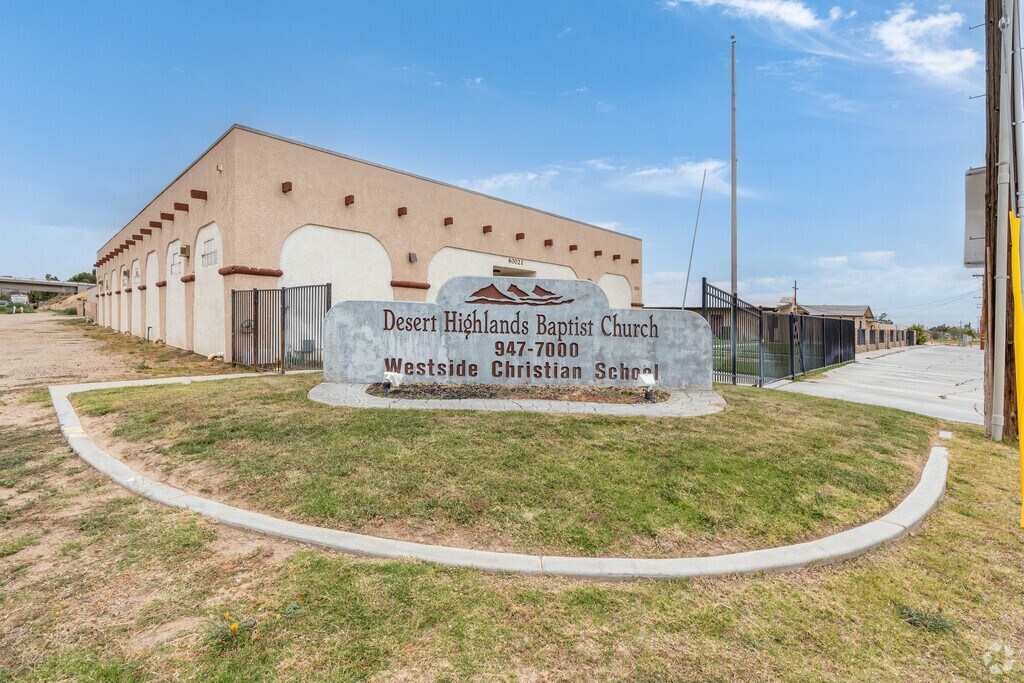 The Westside Christian School is located in the Desert Highlands Baptist Church in Palmdale, CA.