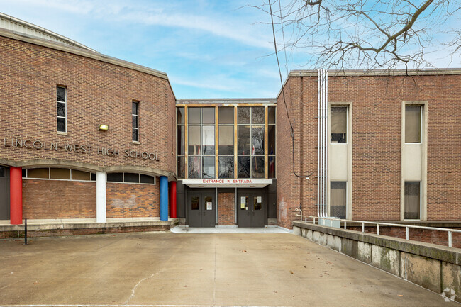 Lincoln-West High school's name graces the building, a beacon for learning and dreams.