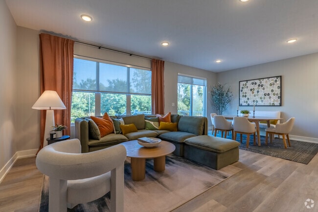 3BR, 2.5BA - 1,789SF - Duplex - Living/Dining Room