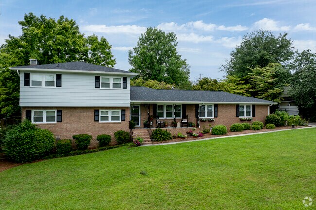 Split-level homes make the most of the sloping landscape found n Dentsville.