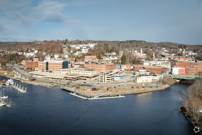 Downtown Norwich, CT, thrives where three rivers intersect, reflecting a rich trade past.