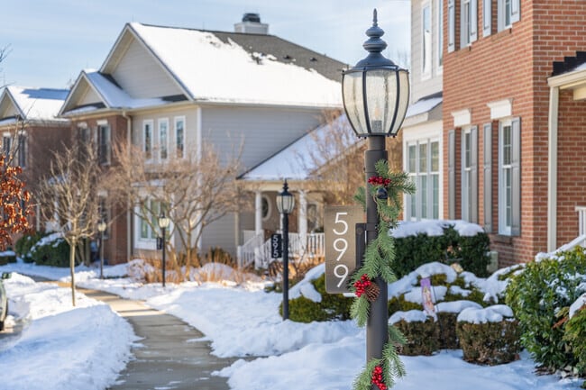 The sidewalks in Eagleview are safe, maintained and lined with classy lamp posts.