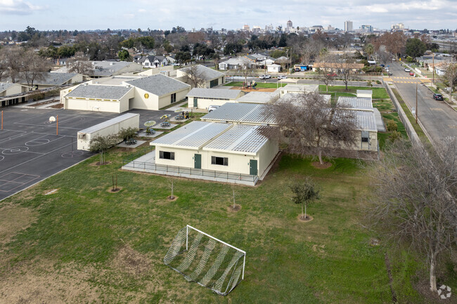 A view of Kirk Elementary School in Fresno.
