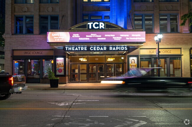 Theatre Cedar Rapids in Downtown, offer residents of Northwest Area a place to catch a show.
