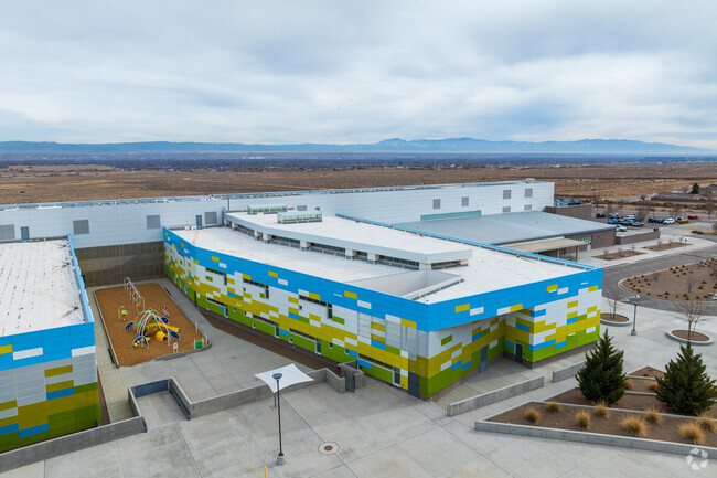 George I Sanchez Collaborative Community School is located in the SW corner of Albuquerque.