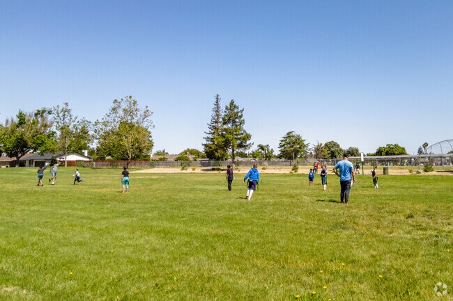 The lush lawns of Miner Park make it a favorite for outdoor fun in Miner.