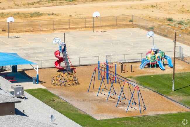 The playground at Crossroads Christian School in Madera.